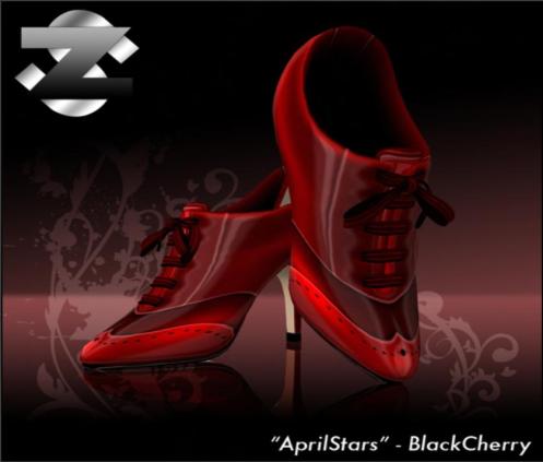 ~* ZHAO *~ Shoes ~ AprilStars - Blackcherry